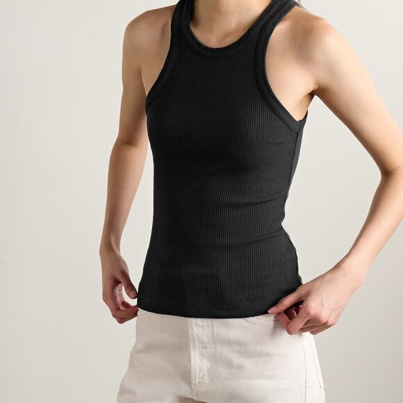 Agolde Rayne Black Tank Top Size Small - Picture 10 of 10